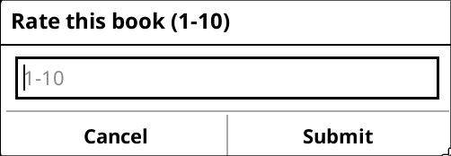 Koreader Rating Dialog