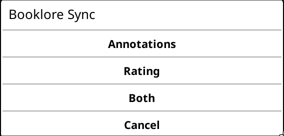 Confirmation Dialog for BookLore Sync